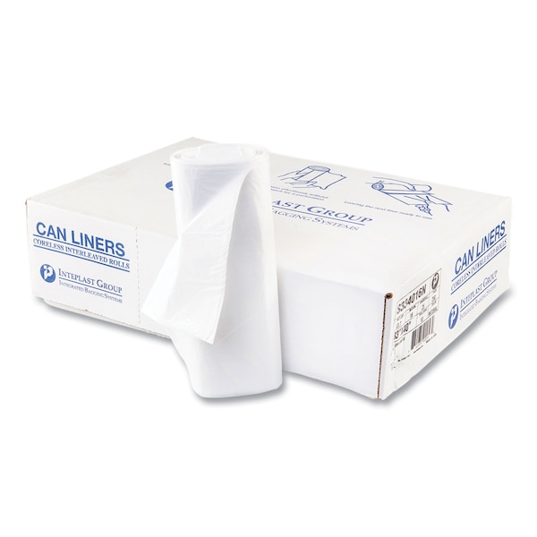 Integrated Bagging Systems 33 gal Trash Bags, 33 in x 40 in, Heavy-Duty, 16 microns, Clear, 250 PK S334016N - main